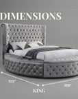 Velvora Glam Bed