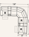 Mattheus Contemporary Power Sectional