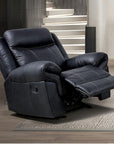 Agata Leatherette Transitional Glider Recliner