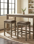 Gumboro Rustic Counter Height Stools, Set of 2