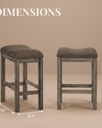 Gumboro Rustic Counter Height Stools, Set of 2