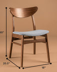 Sorelli Mid-Century Modern Dining Chairs, Set of 2