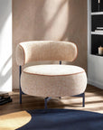 Luna Luxe Cozy Chic Swivel Accent Chair