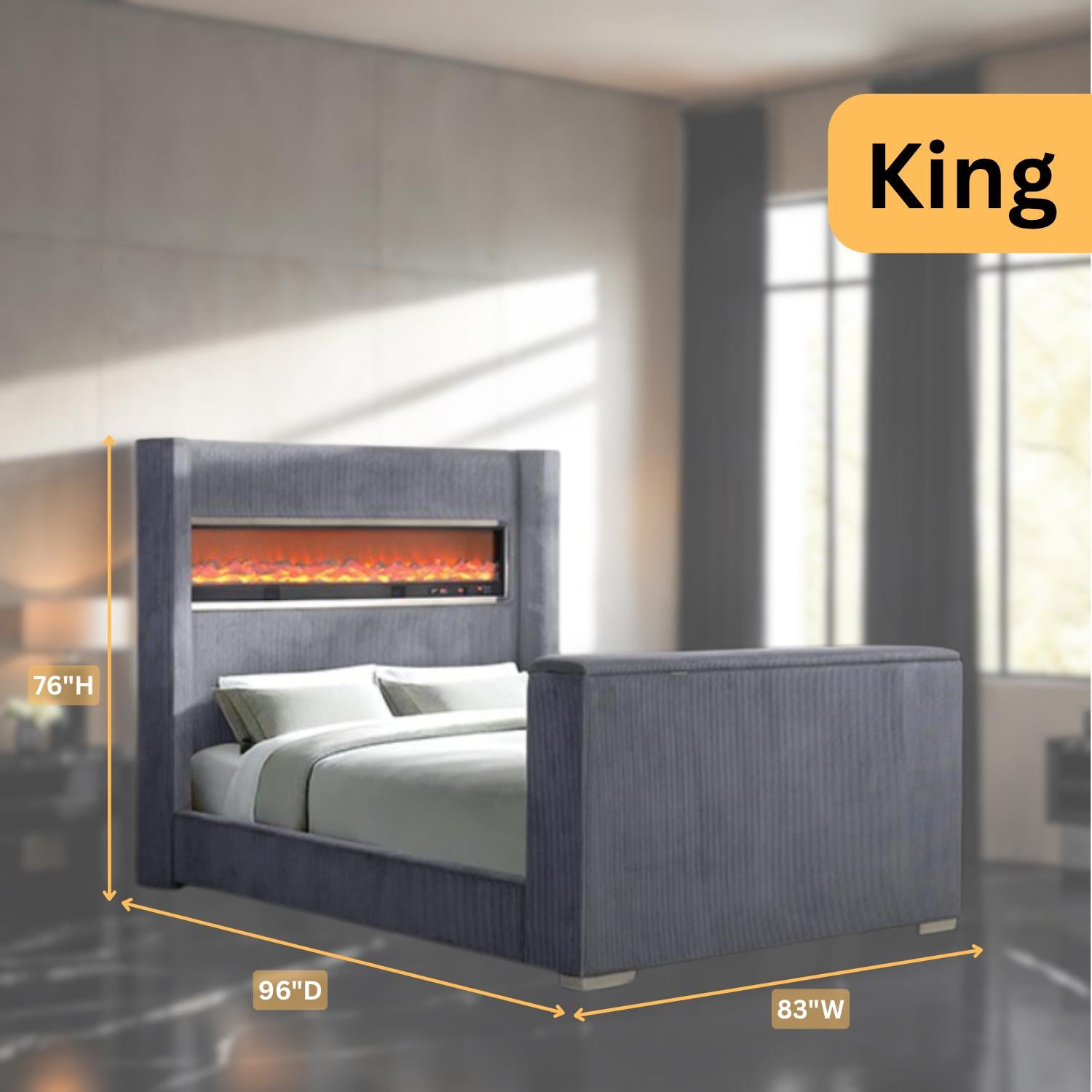 Sumter Contemporary TV Lift Bed