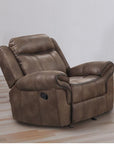 Agata Leatherette Transitional Glider Recliner