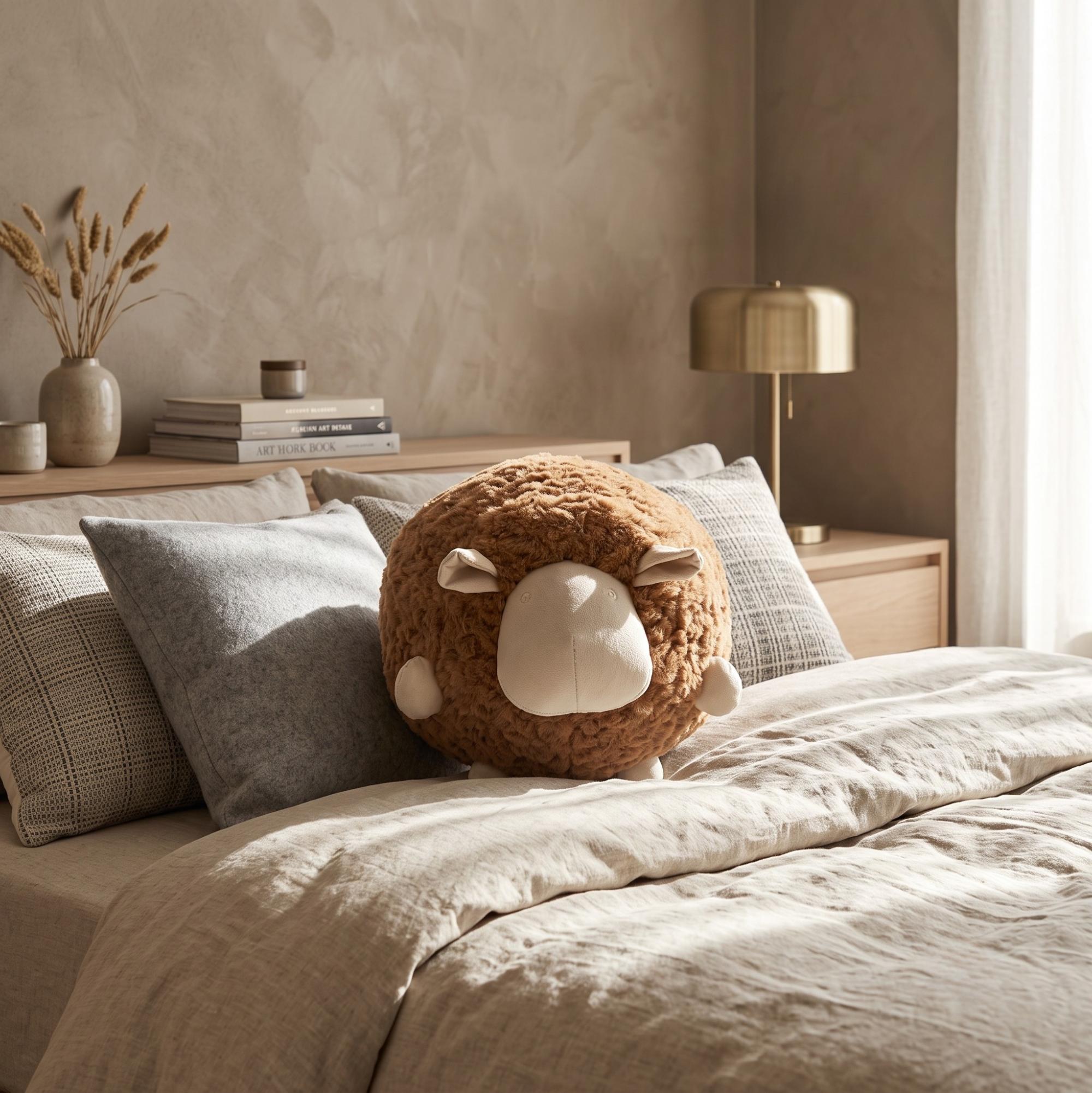 Orevis Sheep Plush Accent Throw Pillow