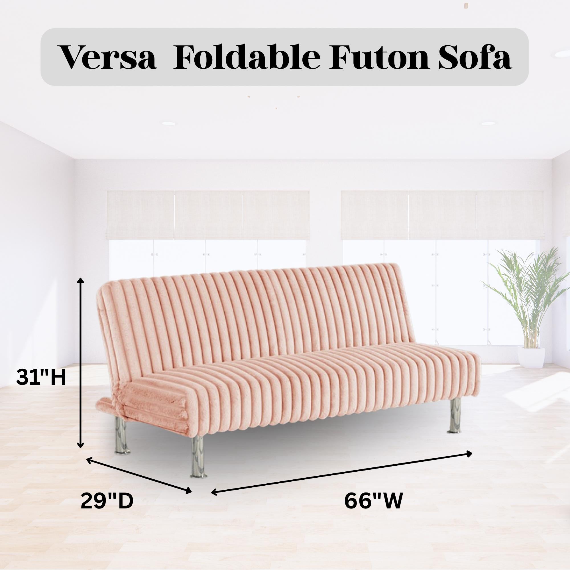 Versa Cozy Chic Futon Sleeper Sofa