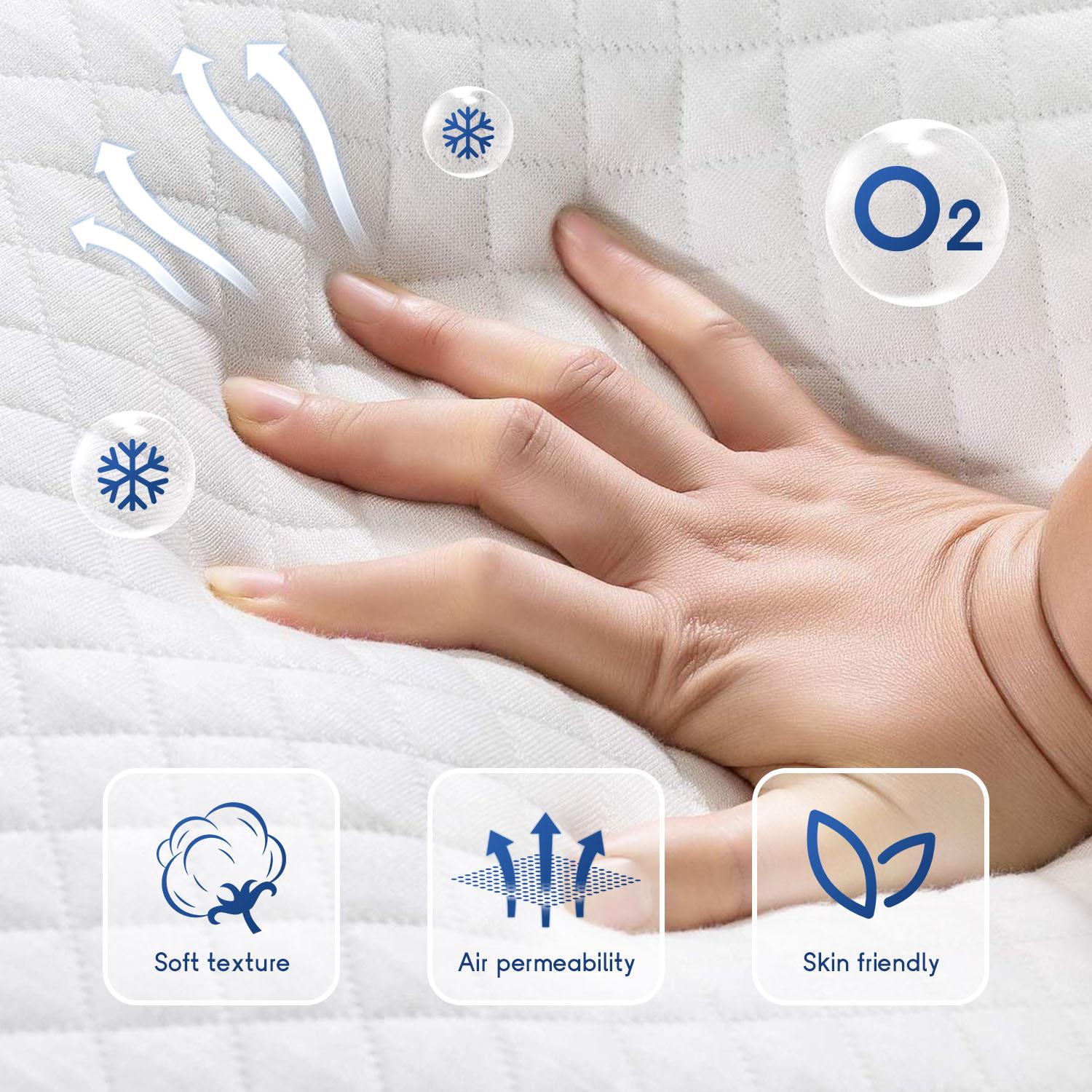Lunara Gel Memory Cooling CertiPUR-US Fiberglass Free Foam Mattress