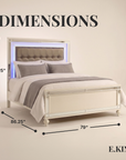Brachium Luxury Upholstered Platform Bed