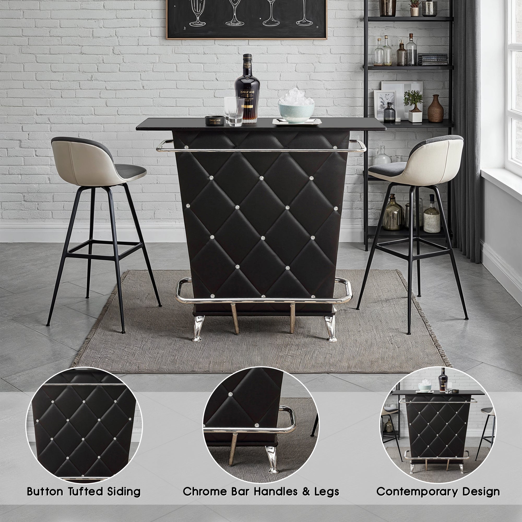 Valtaro Contemporary Bar Table