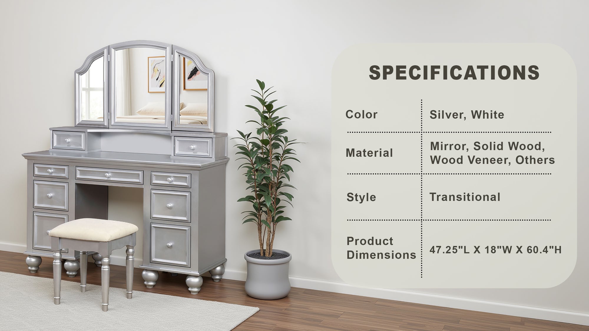 Edra Transitional Vanity
