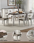 Elswyn Rustic Dining Set, 7 Pieces