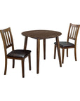 Ashmont Transitional Dining Table Set, 3 Pieces