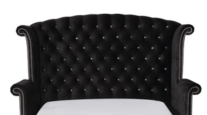 Alzir Elegant Luxury Tufted Velvet Platform Bed