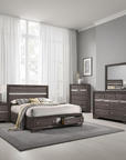 Livia Contemporary Bedroom Set, 5 Pieces