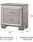 Allegra Contemporary Nightstand