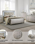 Allegra Contemporary Bedroom Set, 5 Pieces