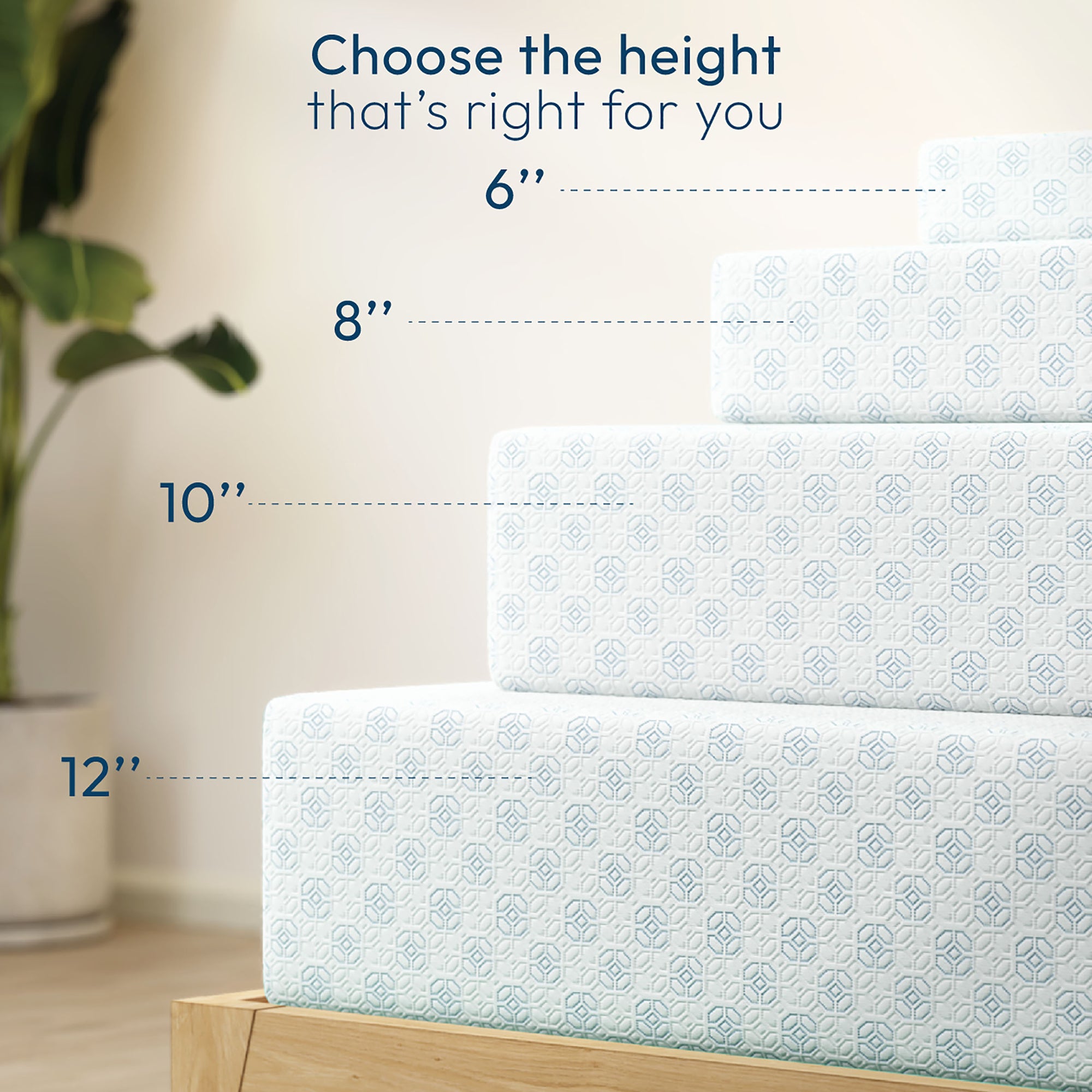 Lunara Gel Memory Cooling CertiPUR-US Fiberglass Free Foam Mattress