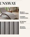 Sunsway Contemporary Outdoor Lounger Chair