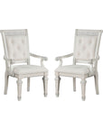 Lucia Di Notte Traditional Arm Chair, Set of 2