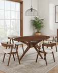 Valken Mid-Century Dining Set, 5 Pieces