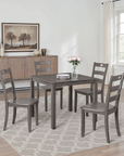 Wexton Transitional Dining Set, 5 Pieces