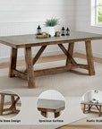 Alvone Rustic Dining Table