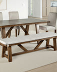 Alvone Rustic Bench