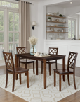 Daleford Transitional Dining Set, 5 Pieces