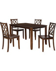 Daleford Transitional Dining Set, 5 Pieces