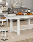 Bellferri Rustic Farmhouse Dining Table