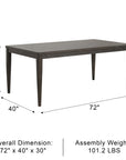 Clarendon Modern Dining Table