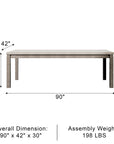 Duralis Transitional Dining Table