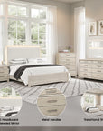 Chavigny Transitional Bedroom Set, 5 Pieces
