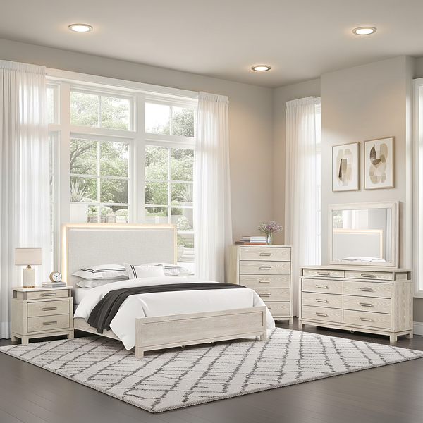 Lafayette Transitional Bedroom Set, 5 Pieces