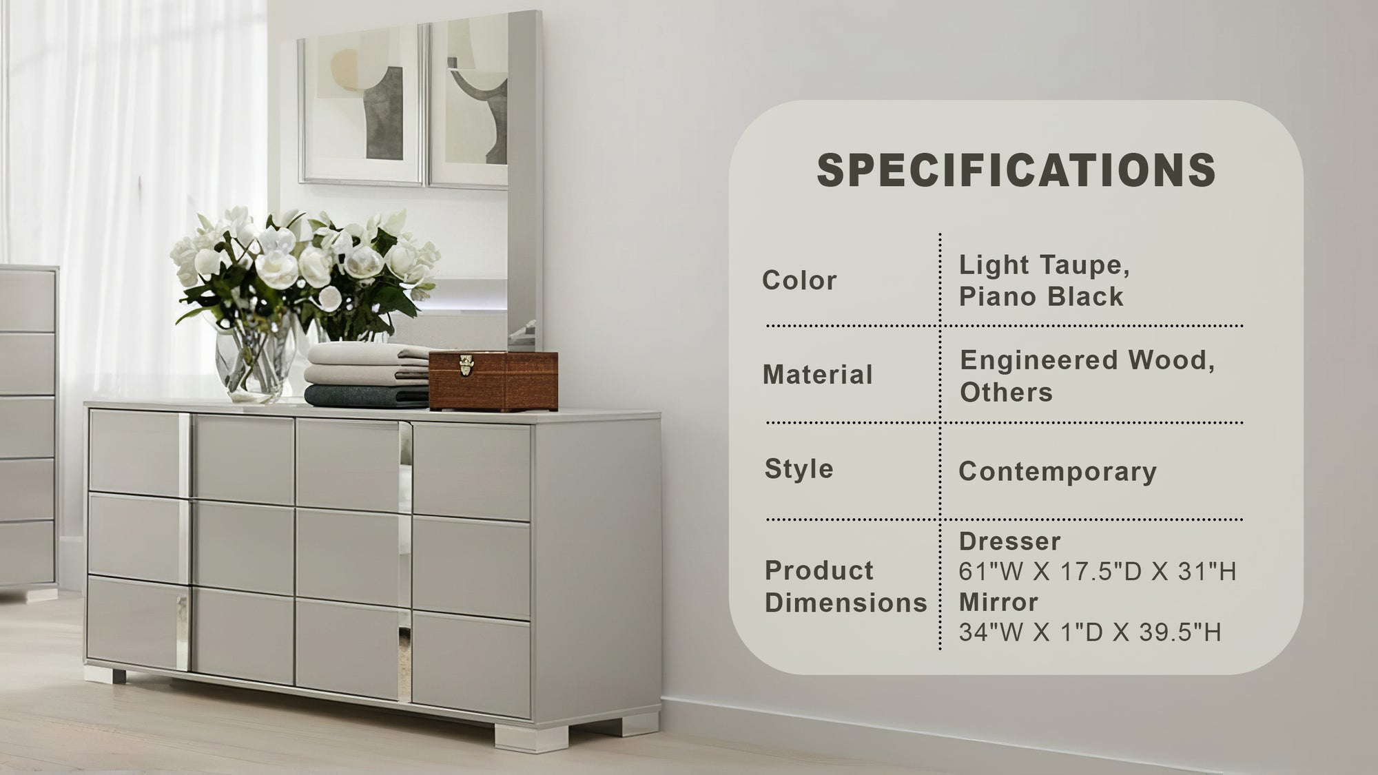 Eclissia Contemporary Dresser