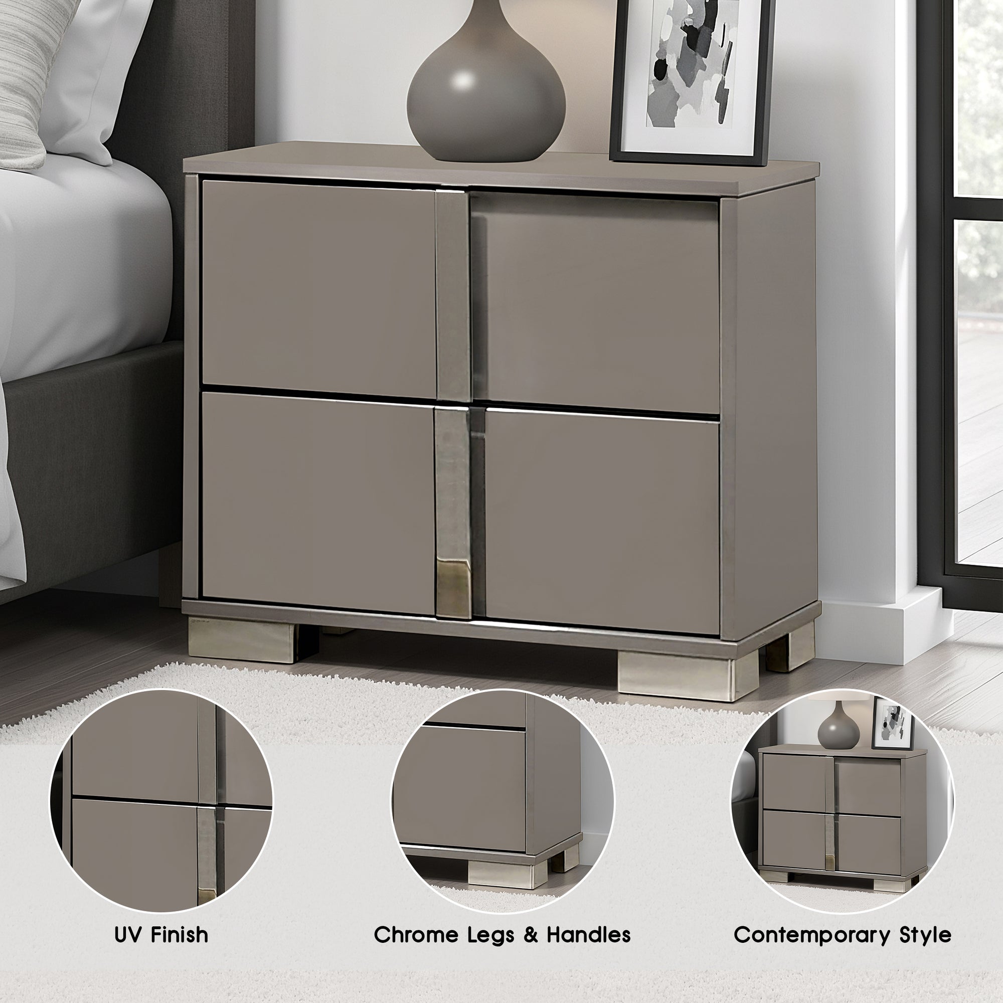 Eclissia Contemporary Nightstand