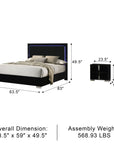 Eclissia Contemporary Bedroom Set, 5 Pieces