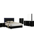 Eclissia Contemporary Bedroom Set, 5 Pieces