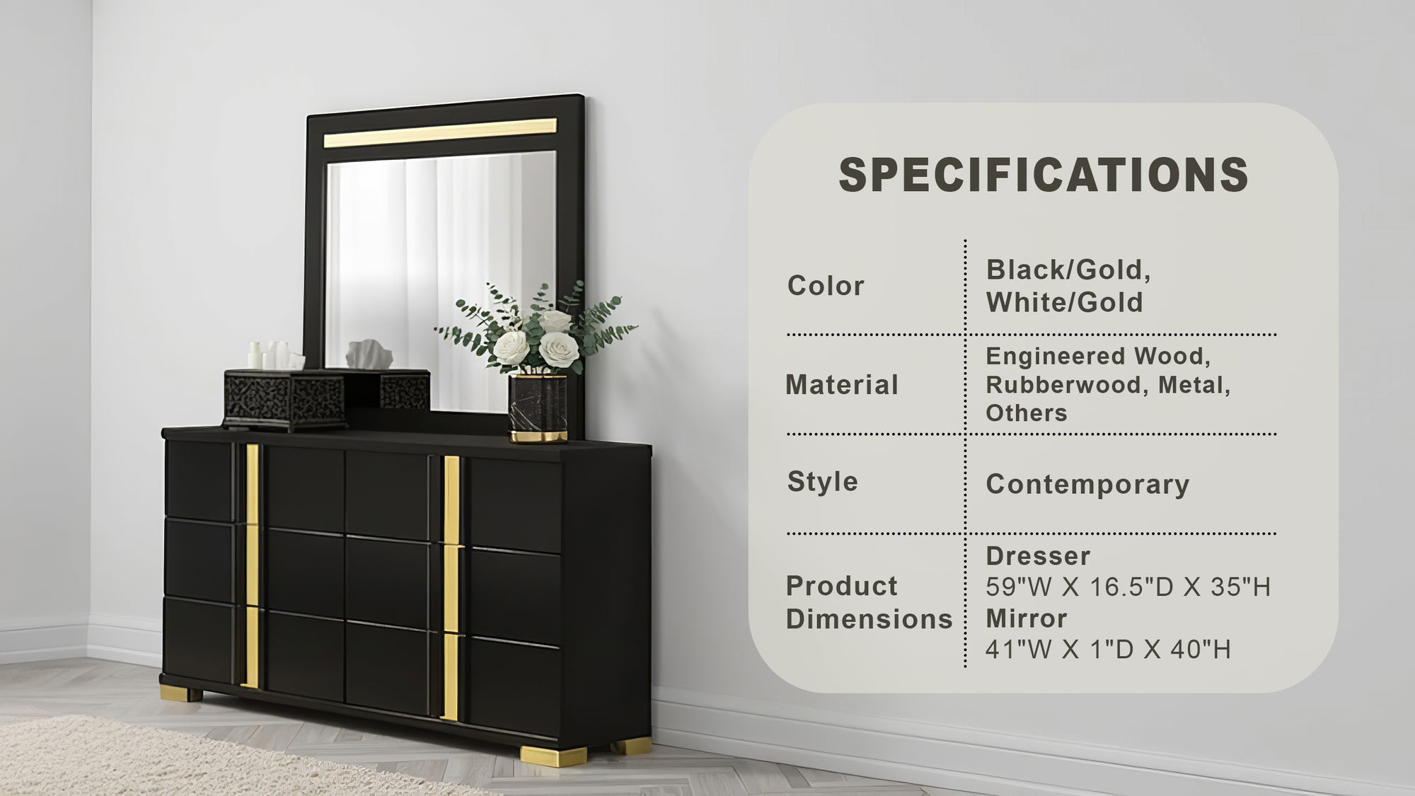 Vikholm Contemporary Mirror