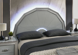 Lumiere Aurora Glam LED Platform Bed Frame