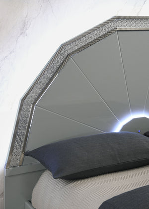 Lumiere Aurora Glam LED Platform Bed Frame
