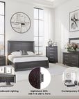 Bramley Contemporary Bedroom Set, 5 Pieces