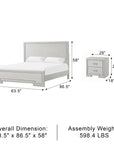 Dalbrone Transitional Bedroom Set, 5 Pieces