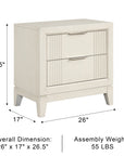 Amariel Transitional Nightstand