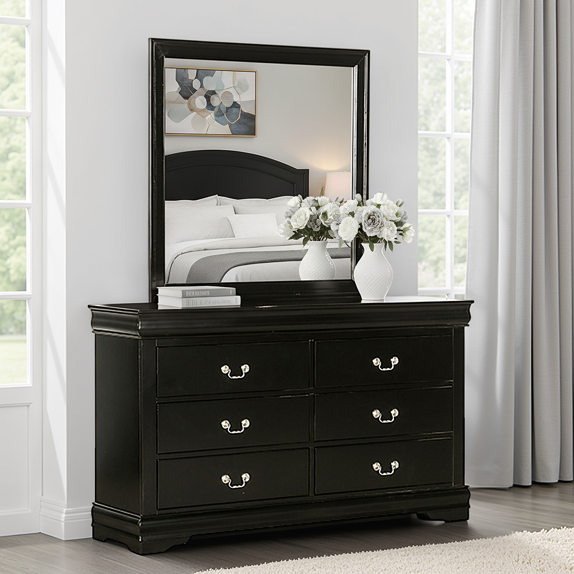 louis philippe dresser grey Amazon.com: Acme Louis Philippe Dresser in Dark Gray : Home & Kitchen