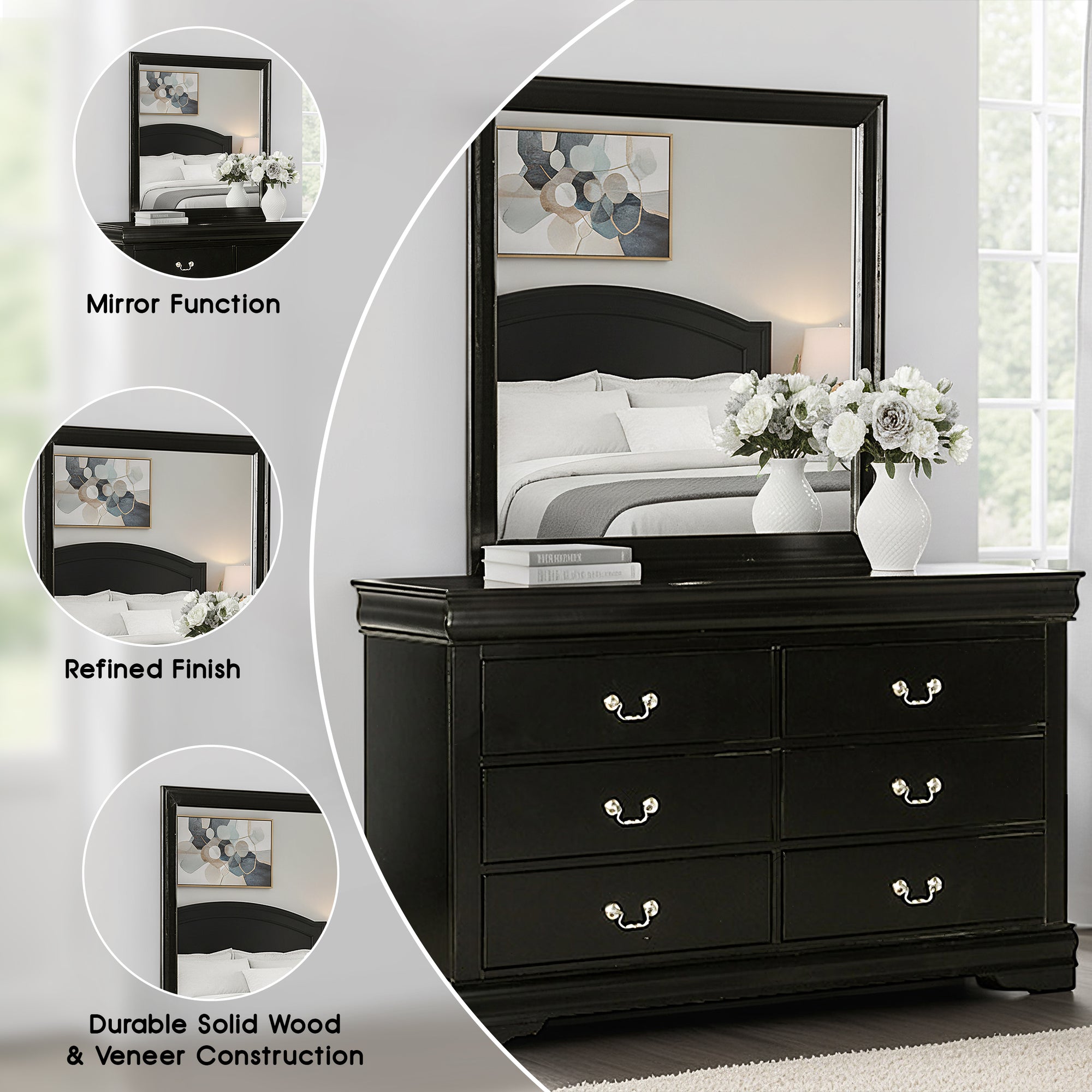 Duc De Savoie Transitional Mirror