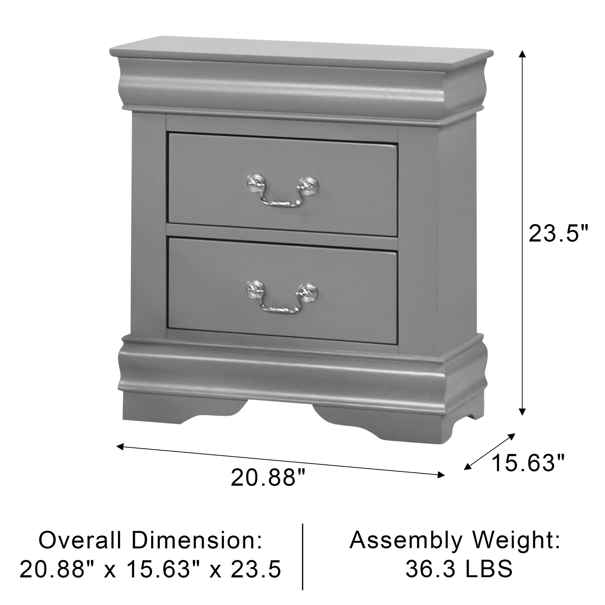 Duc De Savoie Transitional Nightstand