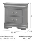Duc De Savoie Transitional Nightstand