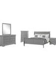 Duc De Savoie Transitional Bedroom Set, 5 Pieces